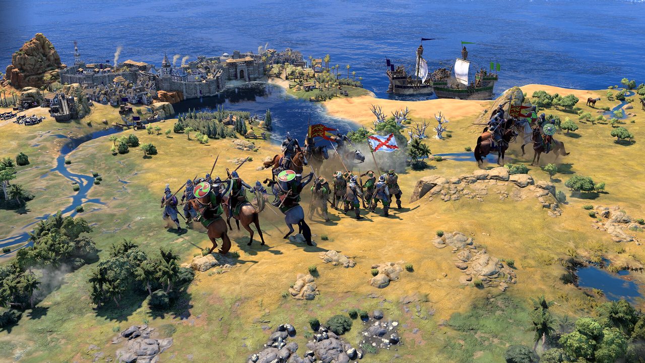 Armies meeting on a coastal plain